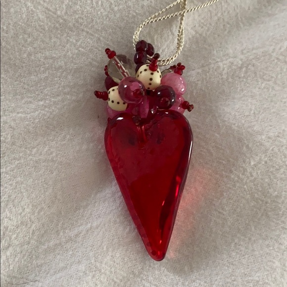 Orna Lalo Heart Long Necklace Pendant new! - Picture 5 of 5